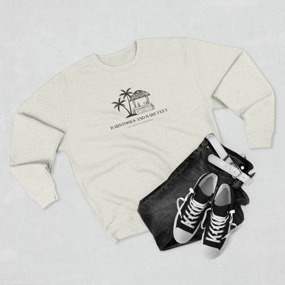 Barstools and bare feet Crewneck
