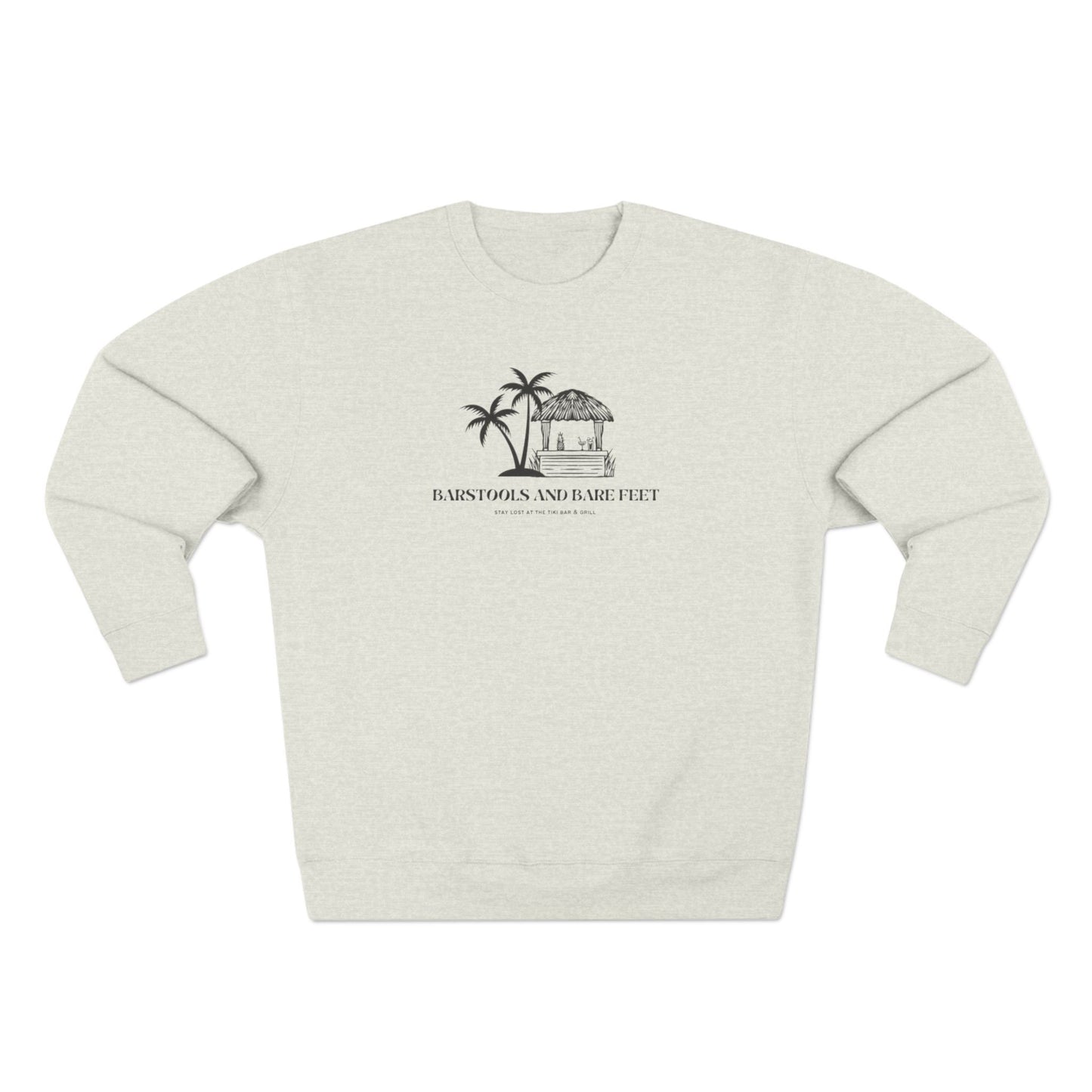 Barstools and bare feet Crewneck