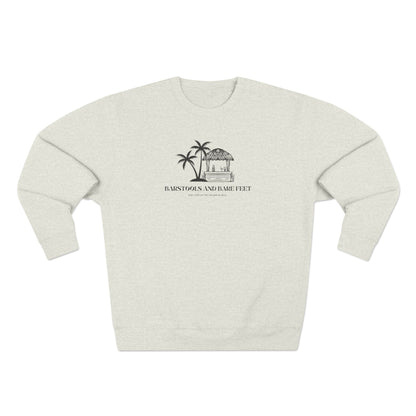 Barstools and bare feet Crewneck