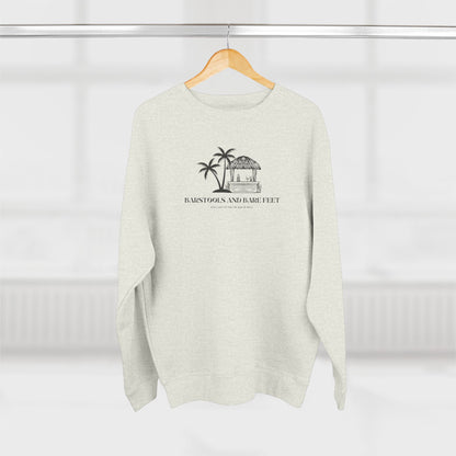 Barstools and bare feet Crewneck