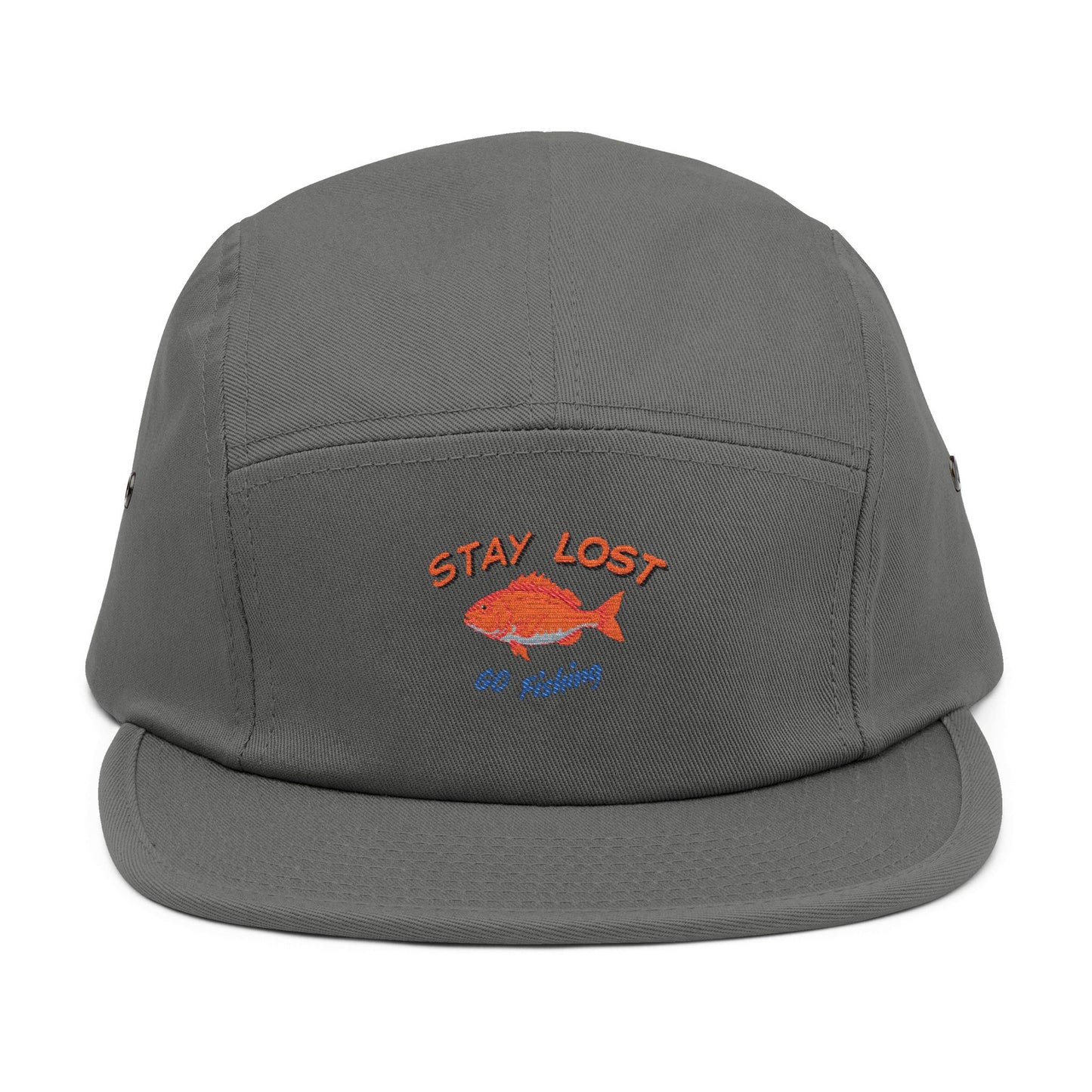 Embroidered red fish 5 panel